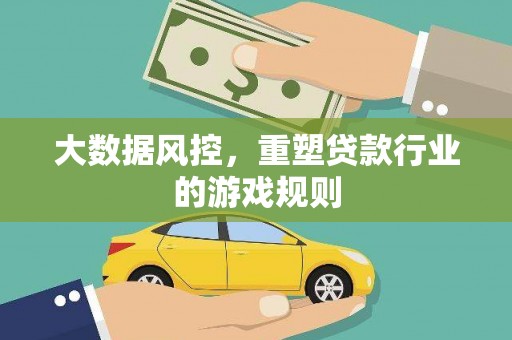 射阳大数据风控，重塑贷款行业的游戏规则