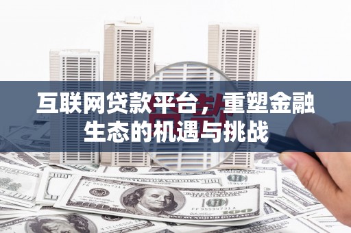 射阳互联网贷款平台，重塑金融生态的机遇与挑战