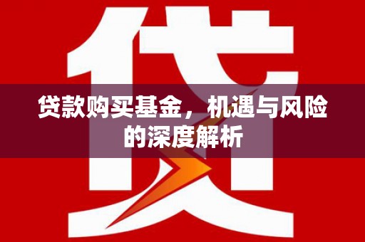 射阳贷款购买基金，机遇与风险的深度解析