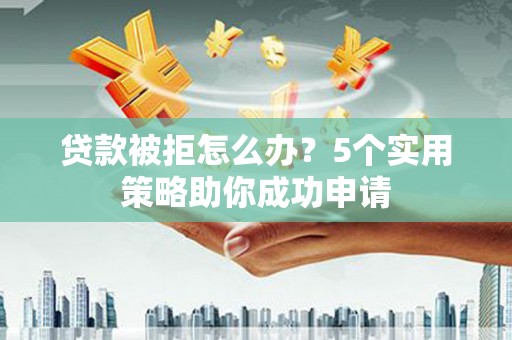 射阳贷款被拒怎么办？5个实用策略助你成功申请