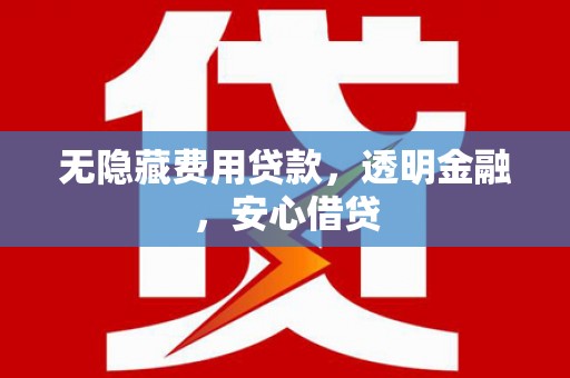 射阳无隐藏费用贷款，透明金融，安心借贷