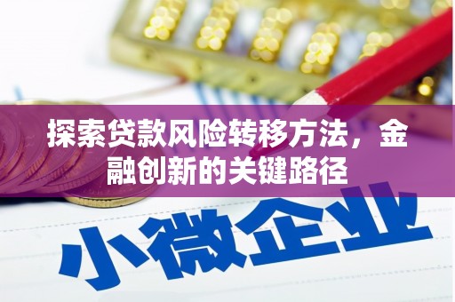 射阳探索贷款风险转移方法，金融创新的关键路径