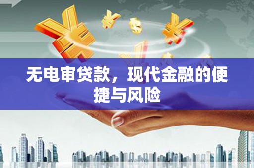 射阳无电审贷款，现代金融的便捷与风险