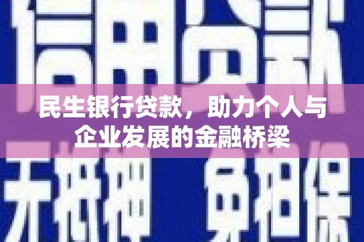 射阳民生银行贷款，助力个人与企业发展的金融桥梁