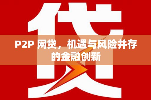 射阳P2P 网贷，机遇与风险并存的金融创新