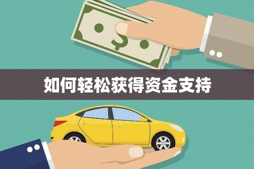 射阳如何轻松获得资金支持