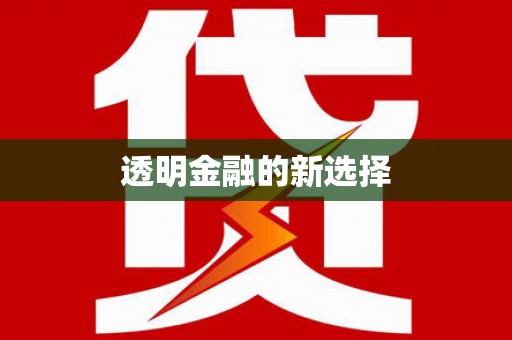 射阳透明金融的新选择